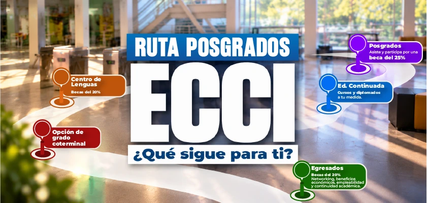 Ruta Posgrados ECCI: Tu crecimiento profesional tiene más de un camino